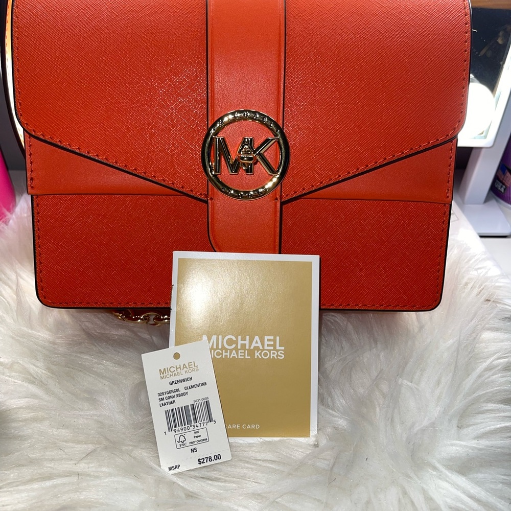 Michael Kors Cross Body In Clementine 🧡🧡🧡